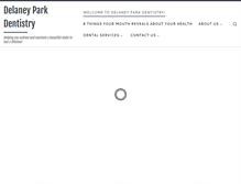 Tablet Screenshot of delaneyparkdentistry.com
